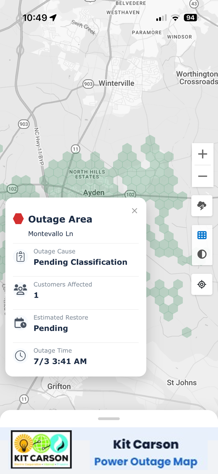 OMS Grid on mobile